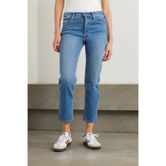 💕MOTHER💕 The Tomcat High Rise Straight Leg Button Fly Jeans ~ Layover 34 NWOT - Picture 11 of 17